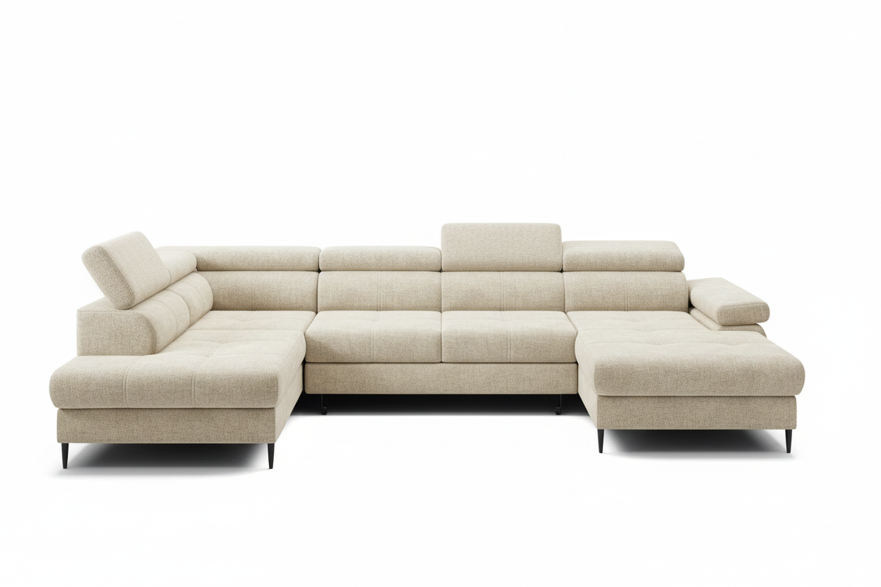 Córdoba III Wohnlandschaft Cream Frontalansicht