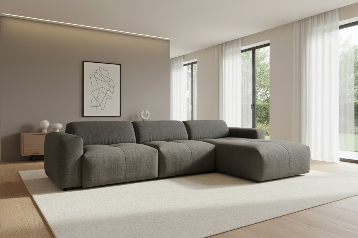 Calm Schrägansicht Dunkelgrau