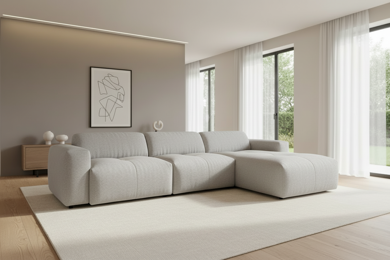 Calm Schrägansicht Hellgrau