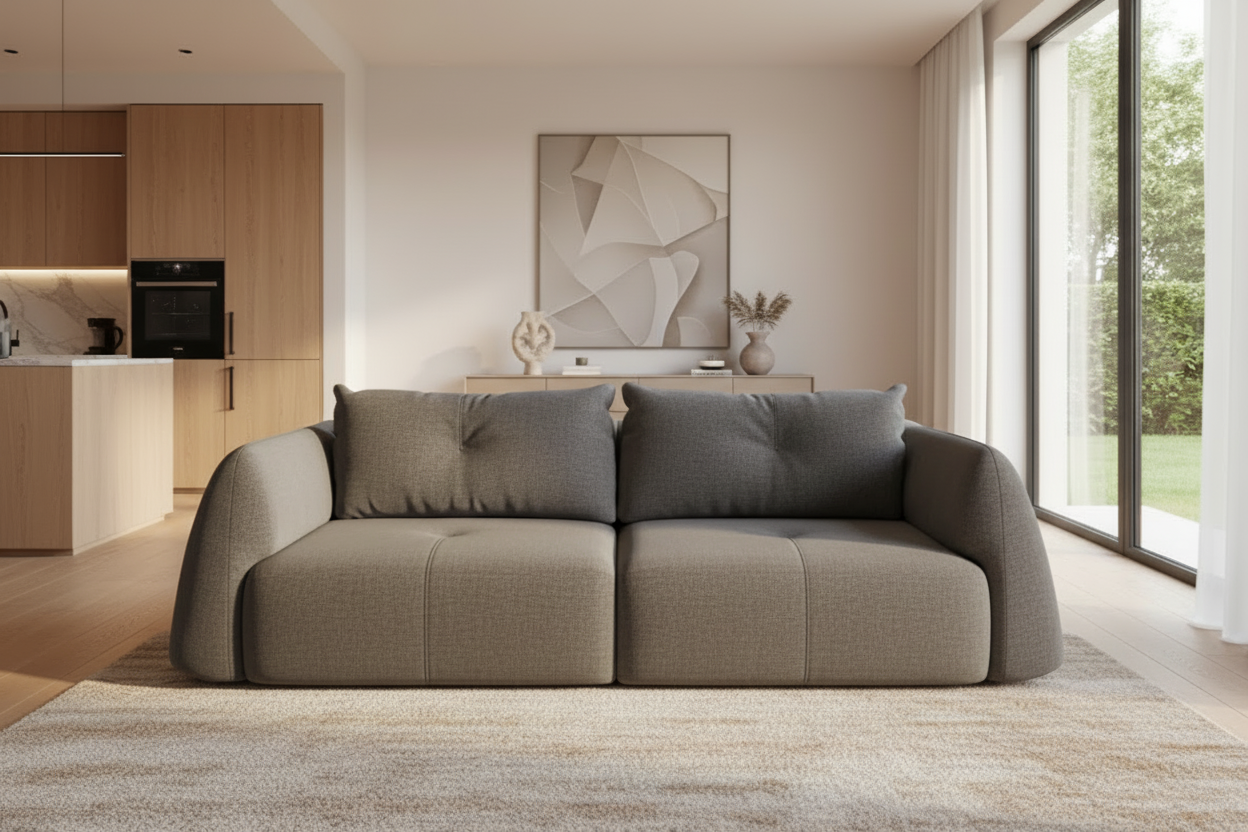 Camira Sofa in Neve Grey