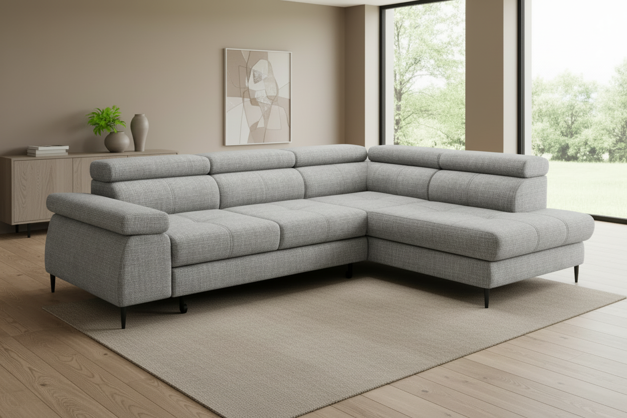 Cordoba II Hellgrau - 45° Schrägansicht