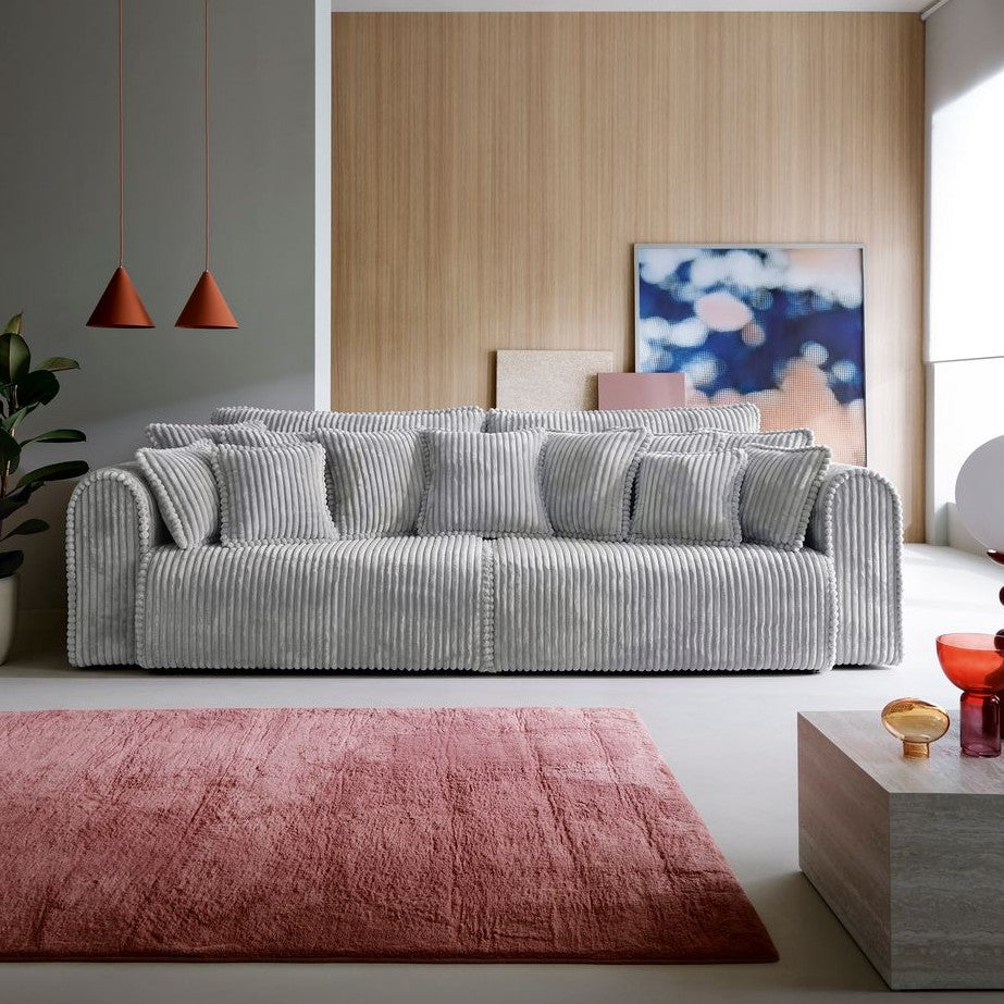 Designer Sofa Big Buddy 4-Sitzer mit Schlaff- & Bettkasten in Cord