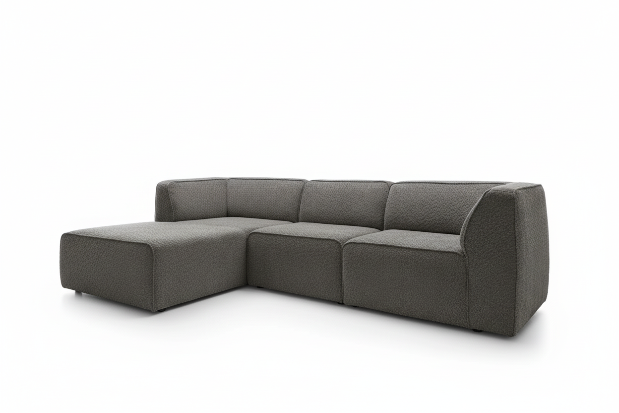 Hugg Ecksofa Grey Schrägansicht