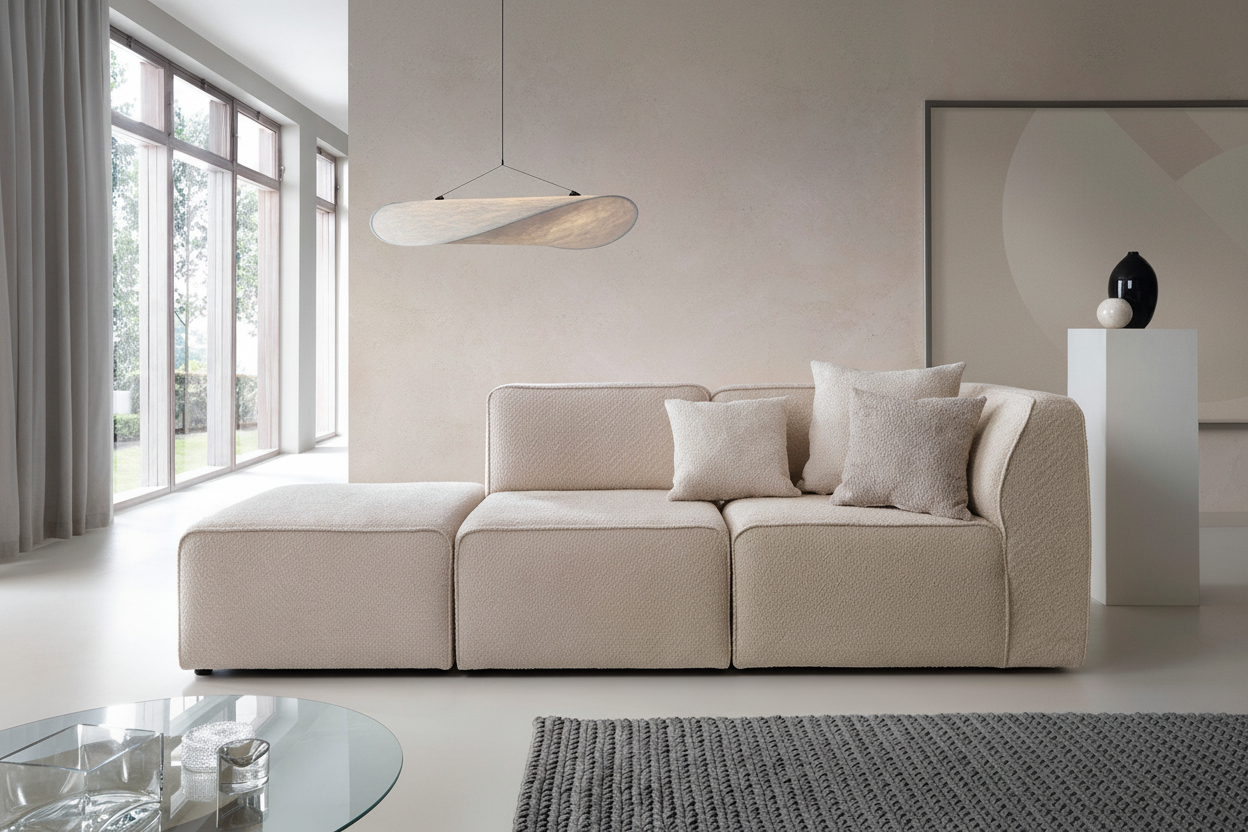 Hugg POUF-1-1A Sofa Frontalansicht