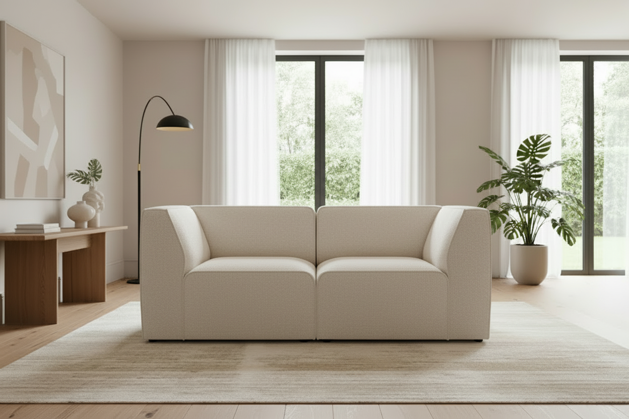 Hugg Sofa Abriamo Bouclé Cream