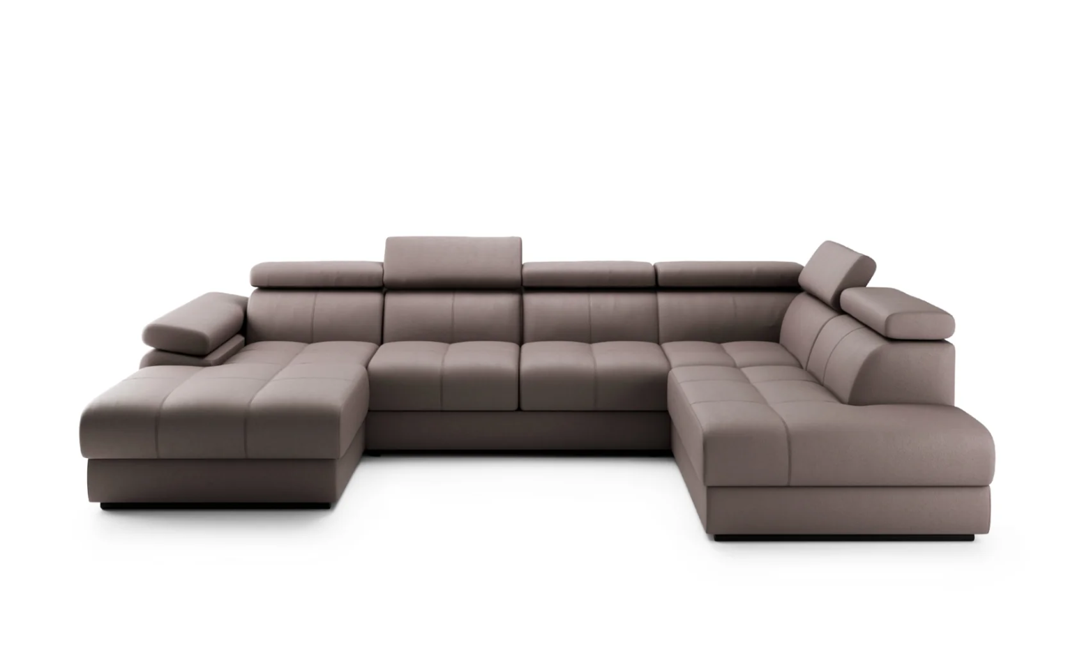 Designer Ecksofa Lizbona III mit Schlaffunktion & Bettkasten in Samt