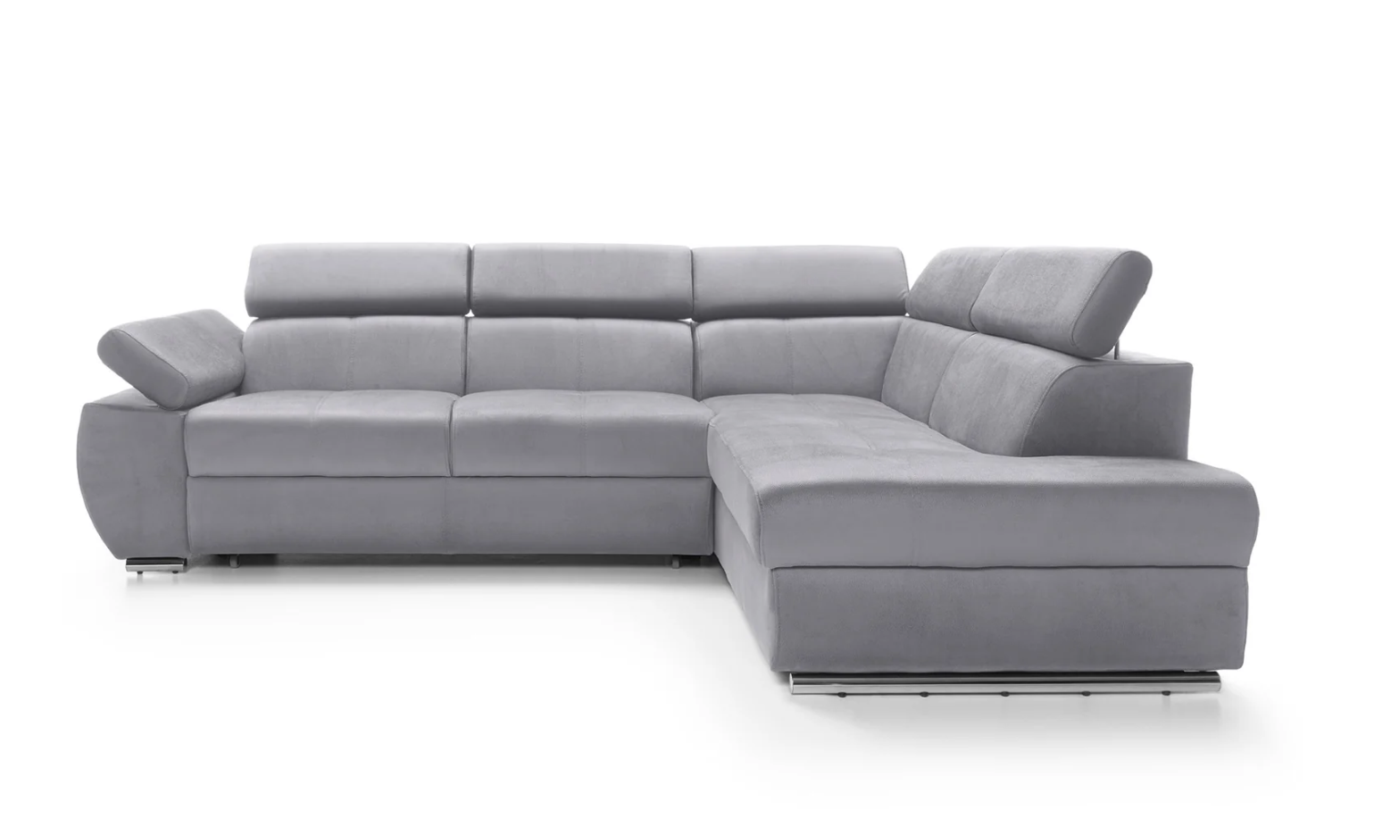 Designer Ecksofa Lizbona II mit Schlaffunktion & Bettkasten in Samt