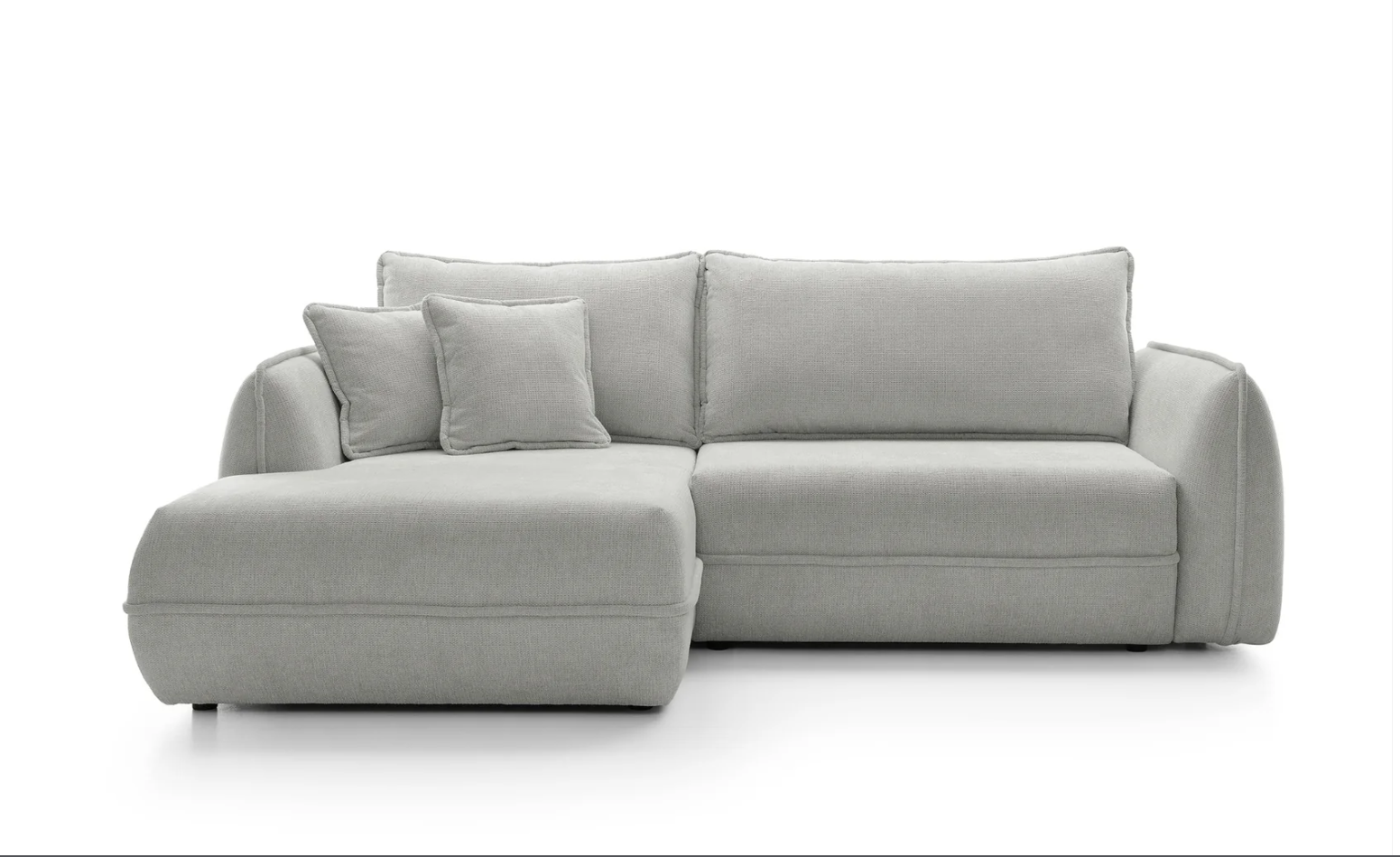 Designer Ecksofa Moho mit Schlaf- und Klappfunktion in Stoff