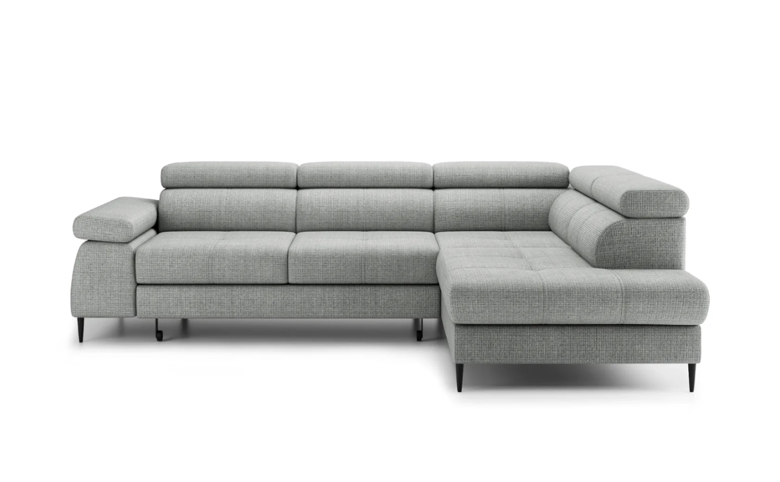 Designer Ecksofa Cordoba II mit Schlaffunktion & Bettkasten in Chenille