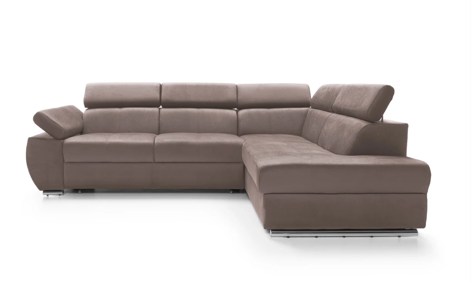 Designer Ecksofa Lizbona II mit Schlaffunktion & Bettkasten in Samt
