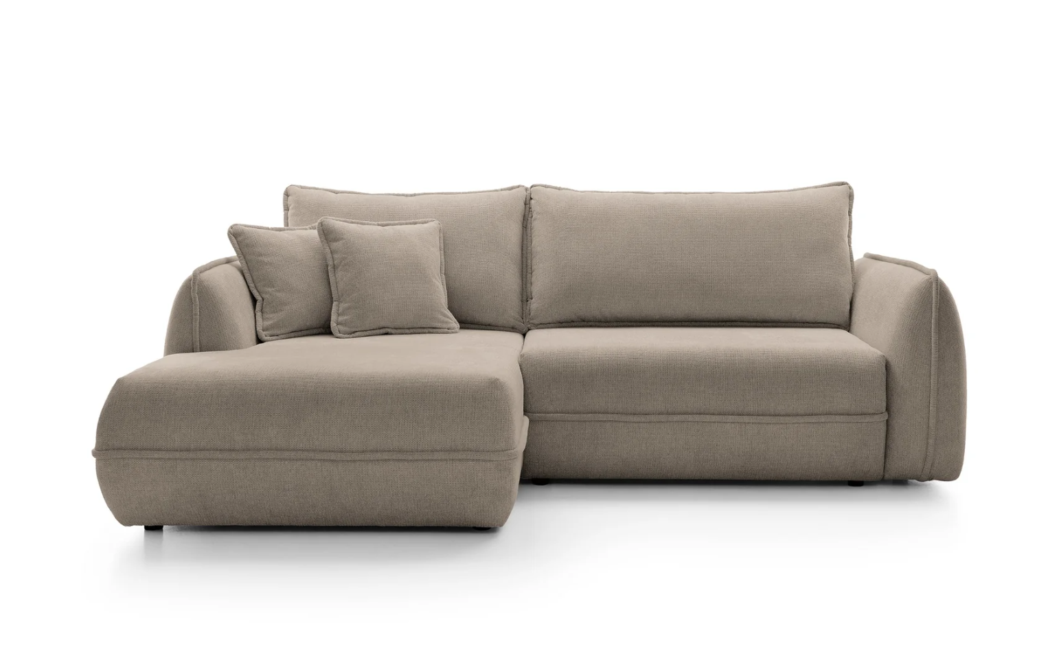 Designer Ecksofa Moho mit Schlaf- und Klappfunktion in Stoff