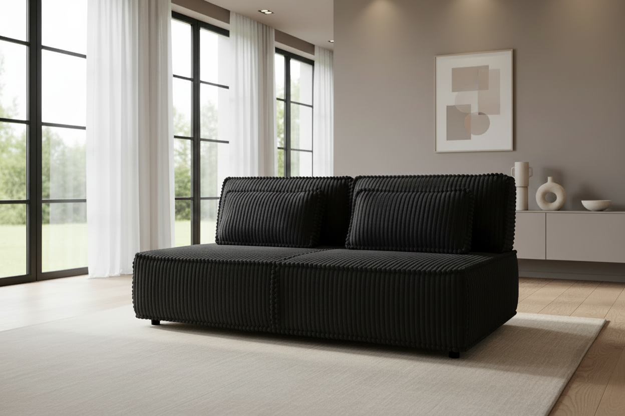 Komma Sofa Tilia Black Complete