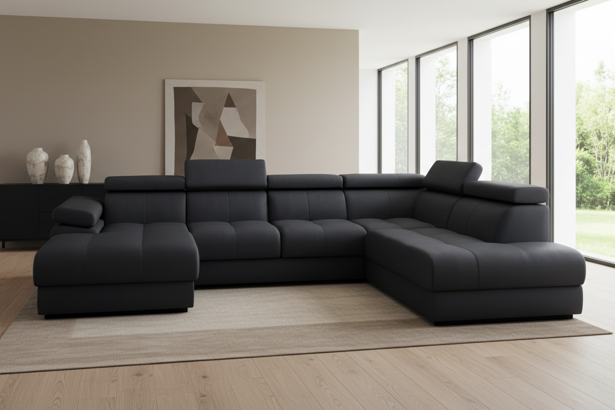 Lizbona III Graphit - 45° Schrägansicht