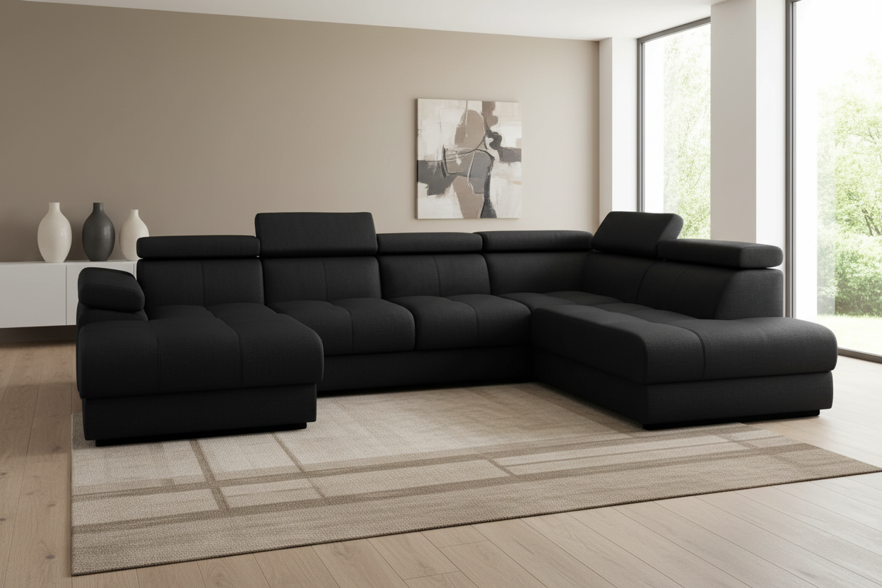 Lizbona III Schwarz - 45° Schrägansicht (näher)