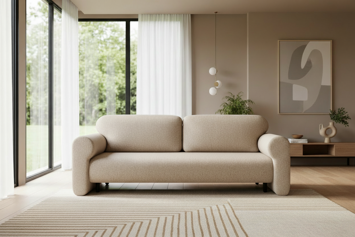 Messalinna Sofa in Misterio 03 Bouclé