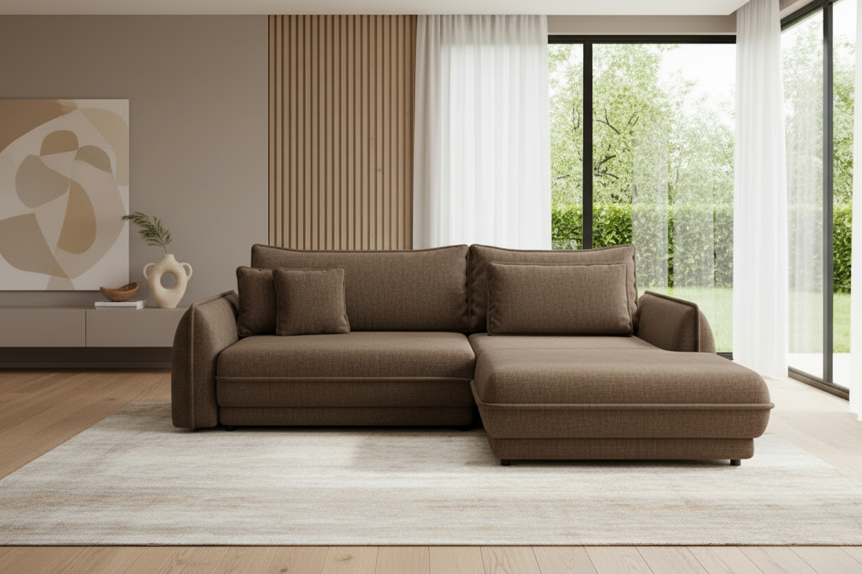 Mojave I Ecksofa in Modesto Braun