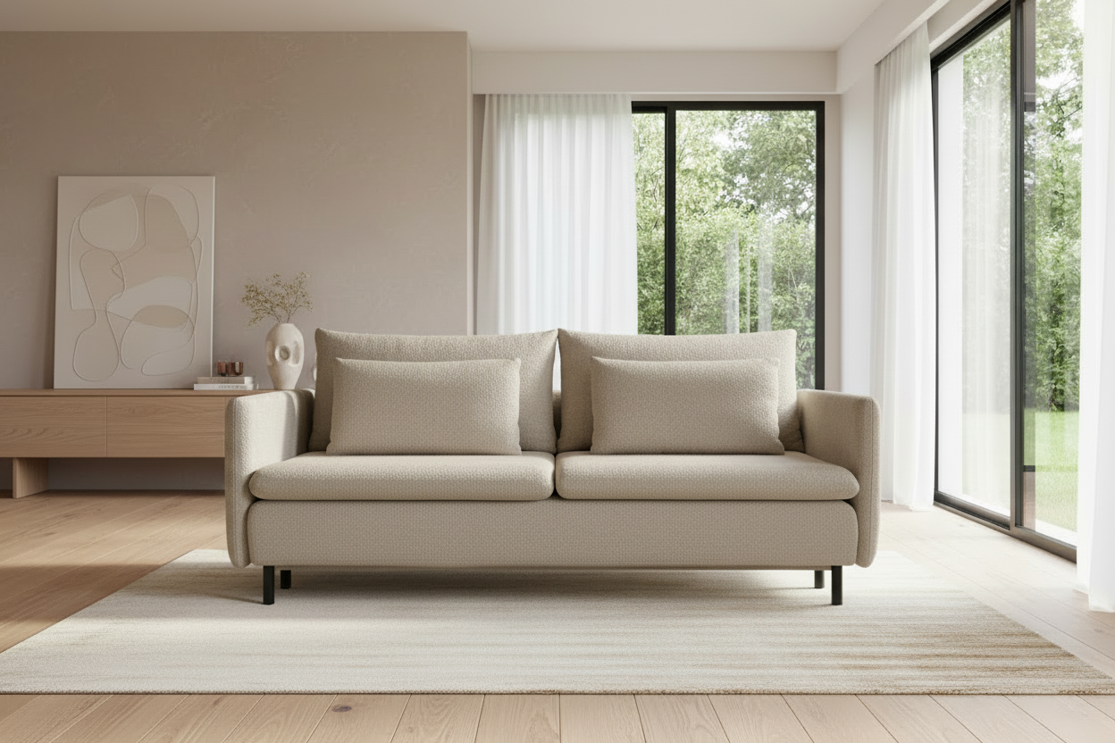 Mora Sofa in Greige/Taupe