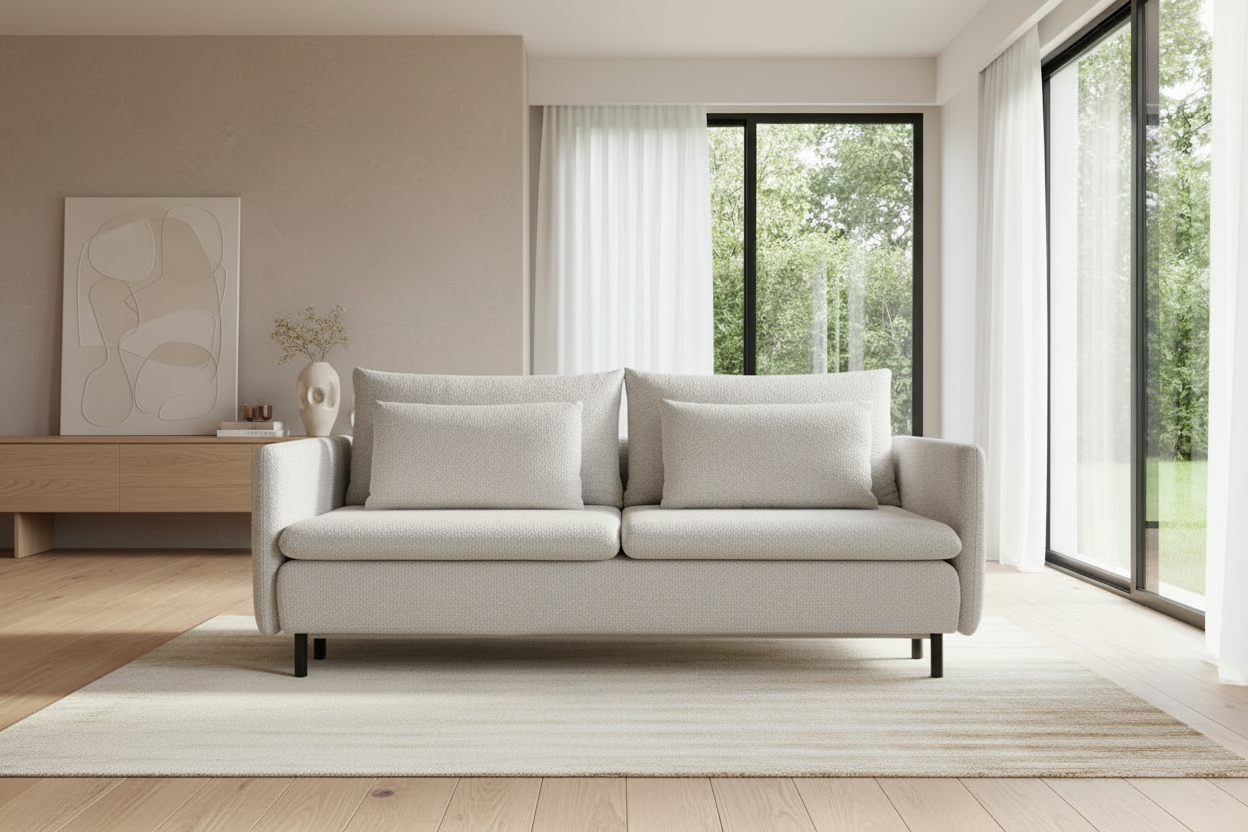 Mora Sofa in Hellgrau