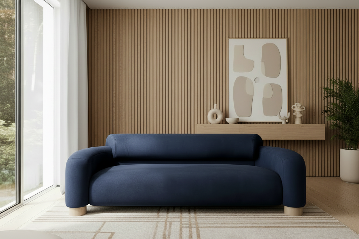 Path 3 Sofa in Virtu Blue (dunkler)