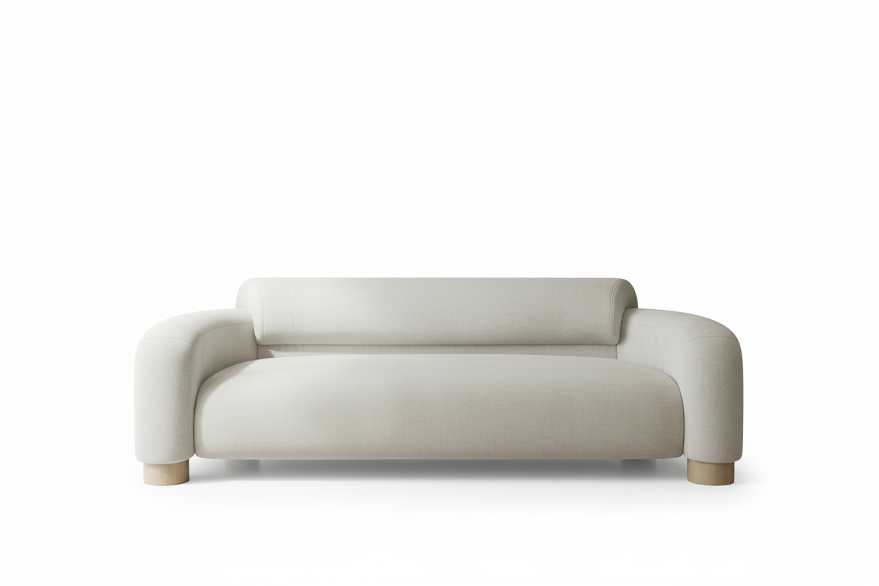 Path Sofa Frontalansicht Weiß