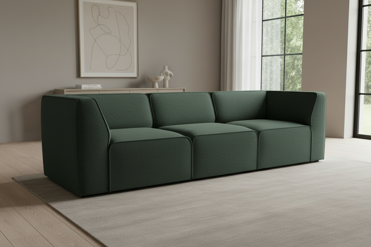 Sofa Hugg A1-1-1A in Abriamo Green
