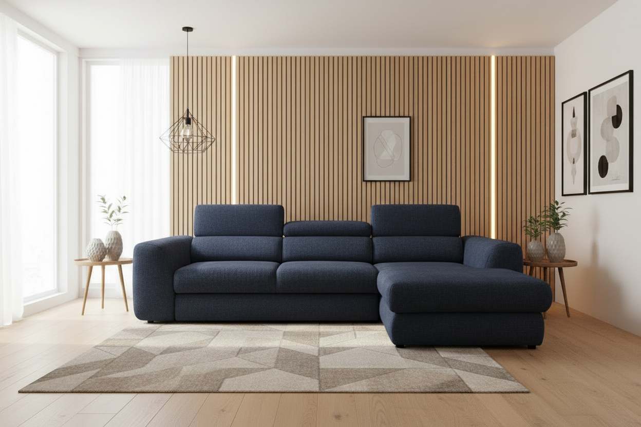 Sofa in Deep Blue