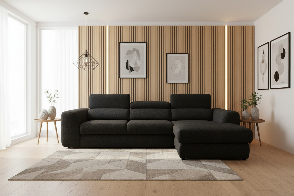 Sofa in Schwarz