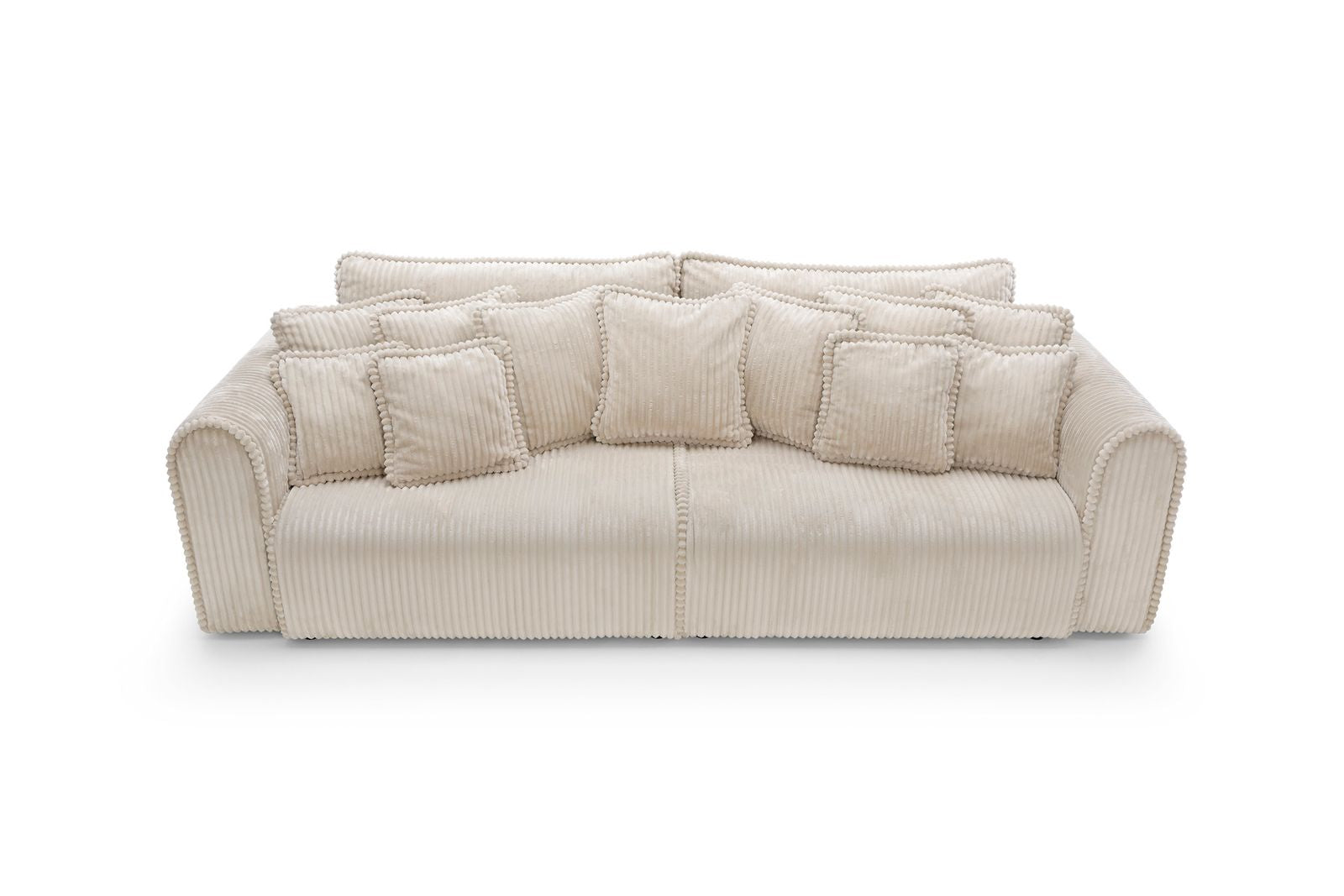 Designer Sofa Big Buddy 4-Sitzer mit Schlaff- & Bettkasten in Cord