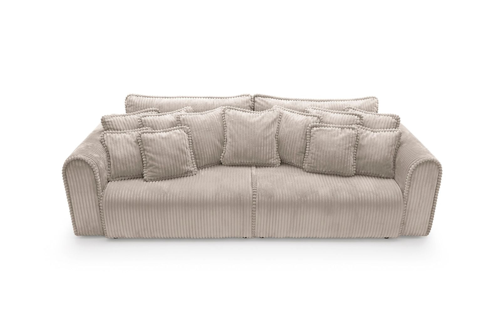 Designer Sofa Big Buddy 4-Sitzer mit Schlaff- & Bettkasten in Cord