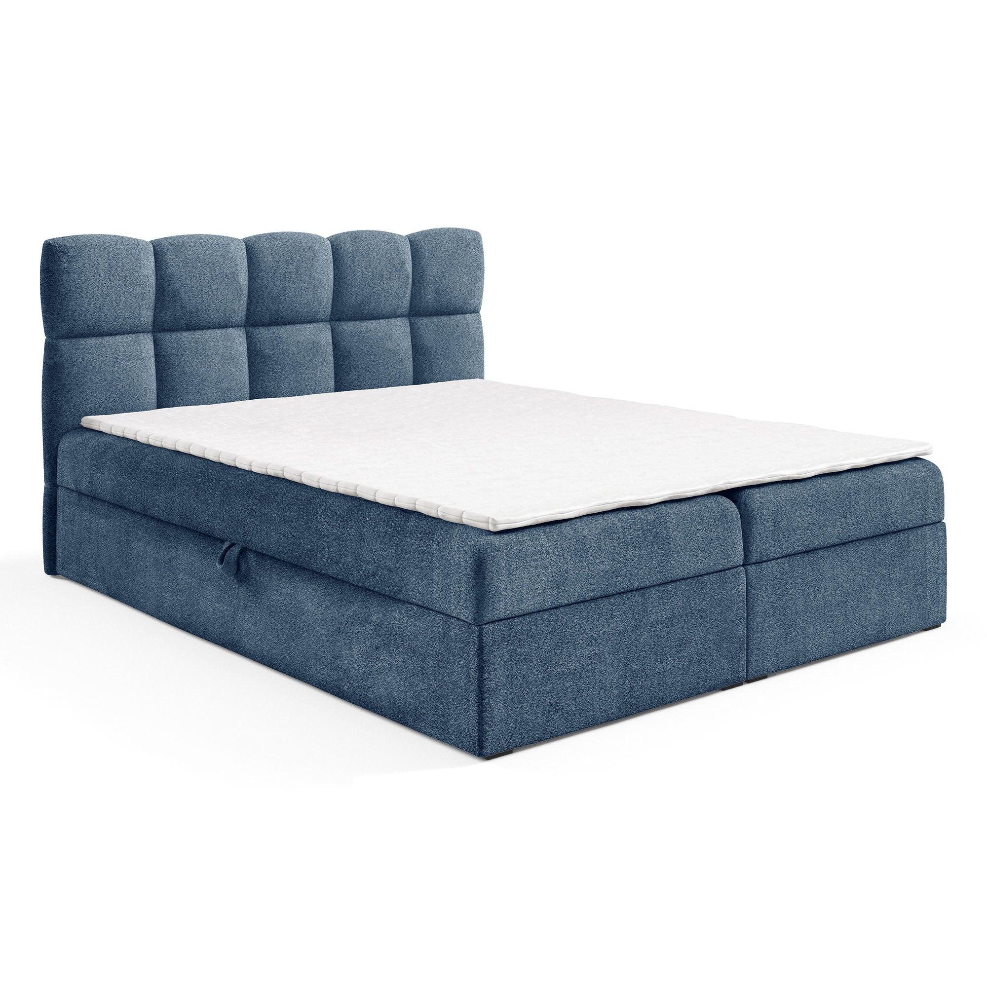 Designer Boxspringbett Nova Bouclé mit Stauraum
