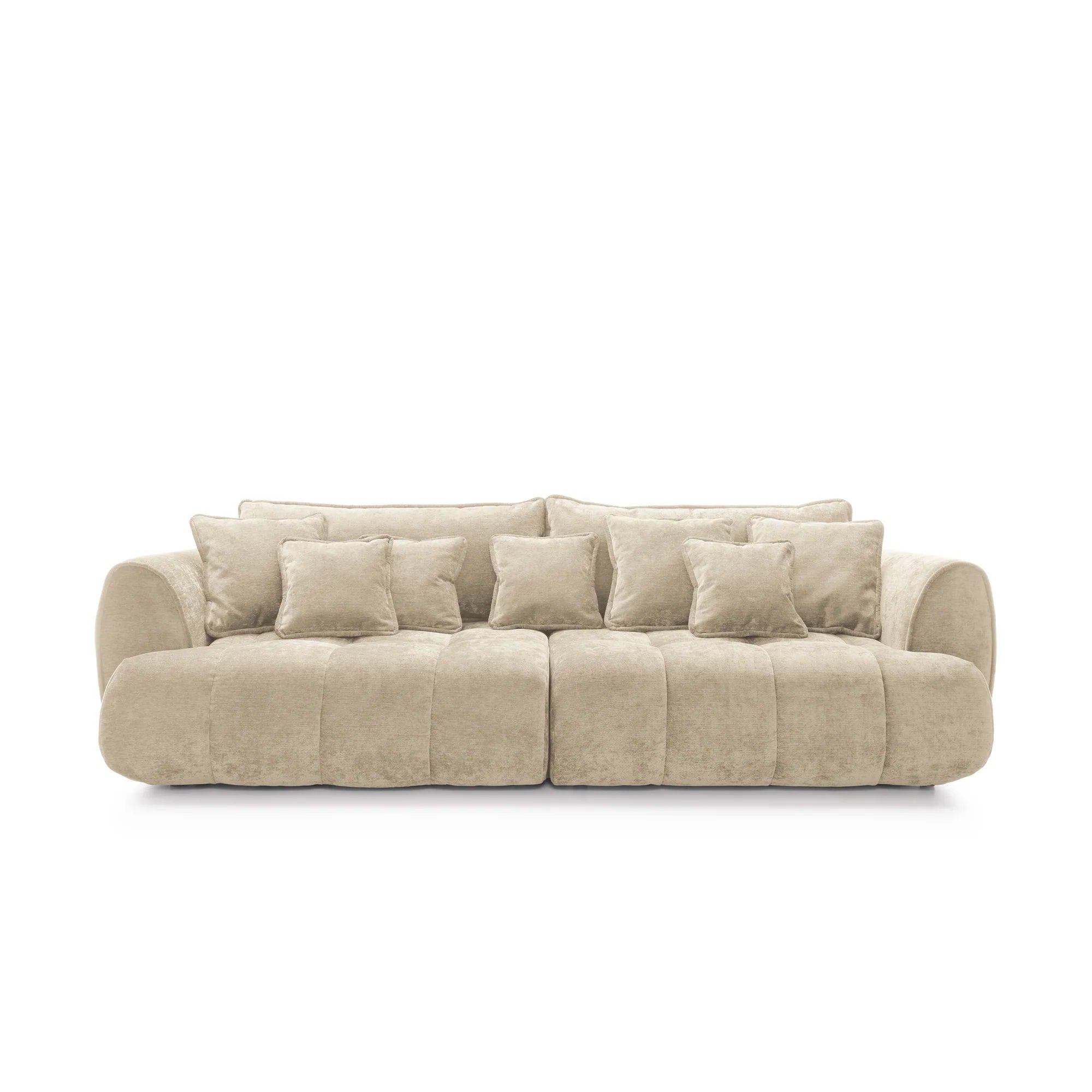 Designer Sofa Bombay mit Schlaff- & Bettkasten in Samt