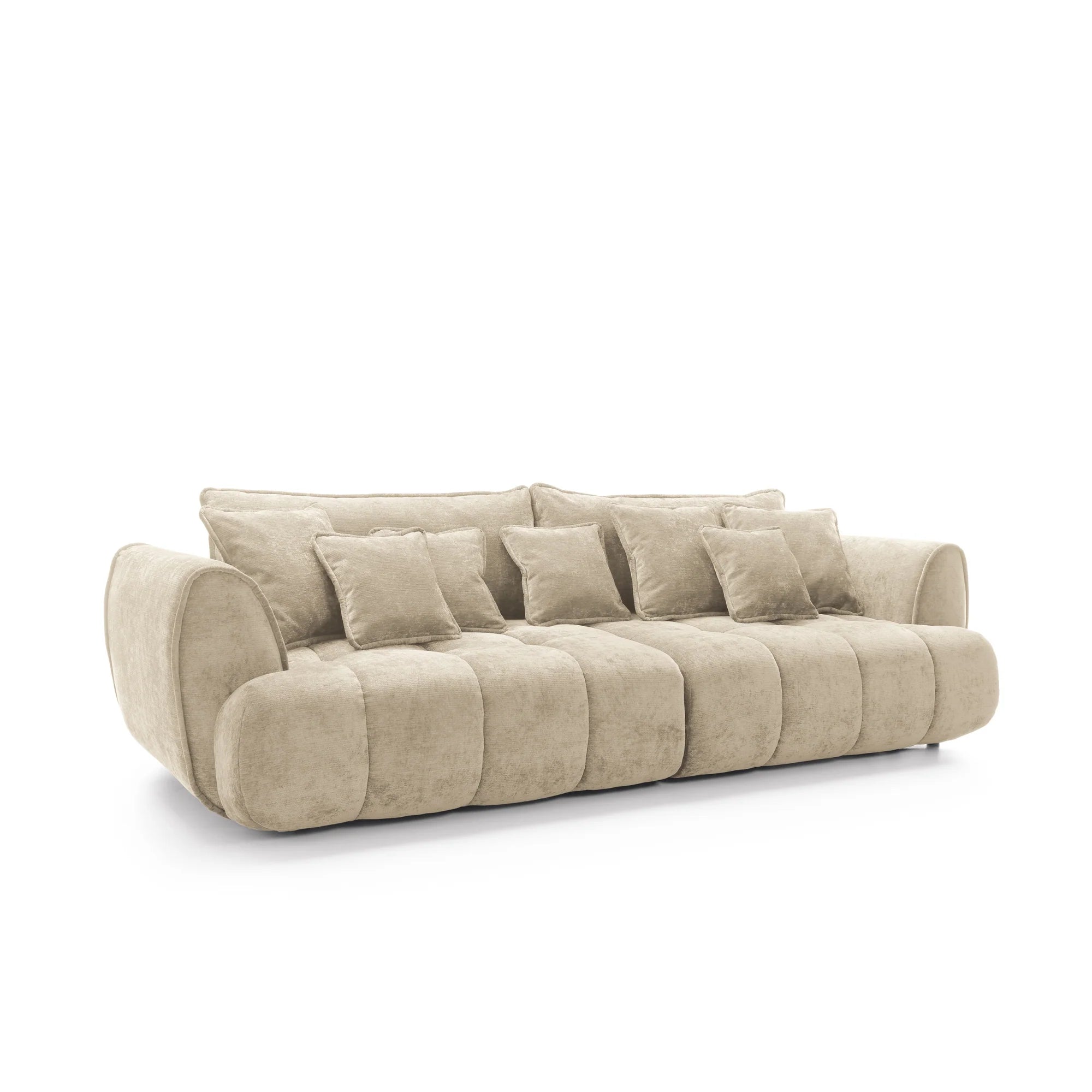 Designer Sofa Bombay mit Schlaff- & Bettkasten in Samt