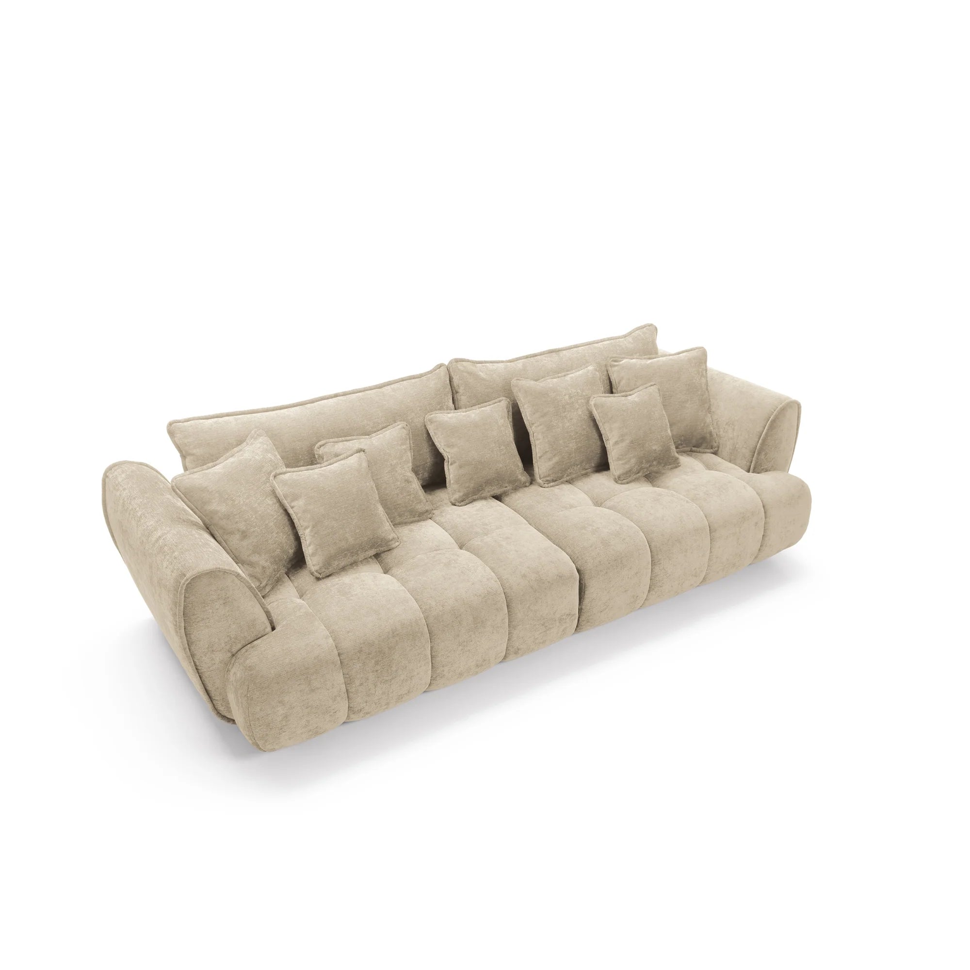 Designer Sofa Bombay mit Schlaff- & Bettkasten in Samt