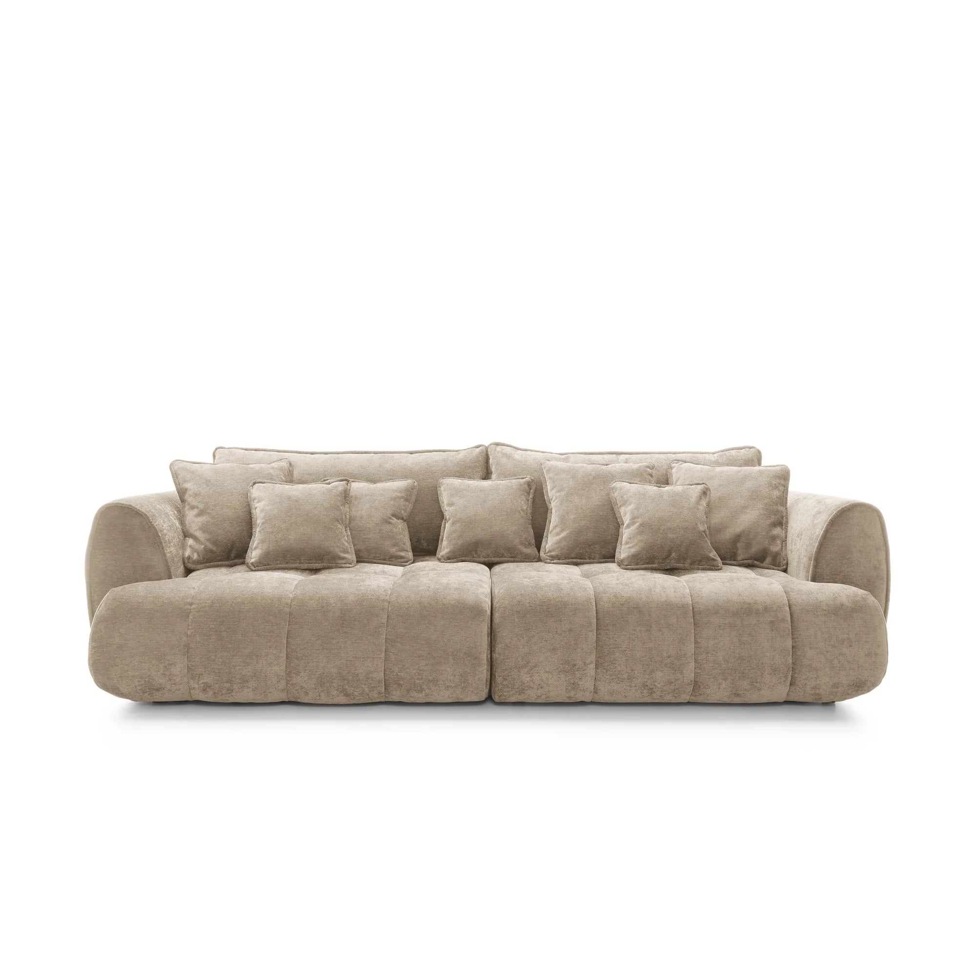 Designer Sofa Bombay mit Schlaff- & Bettkasten in Samt