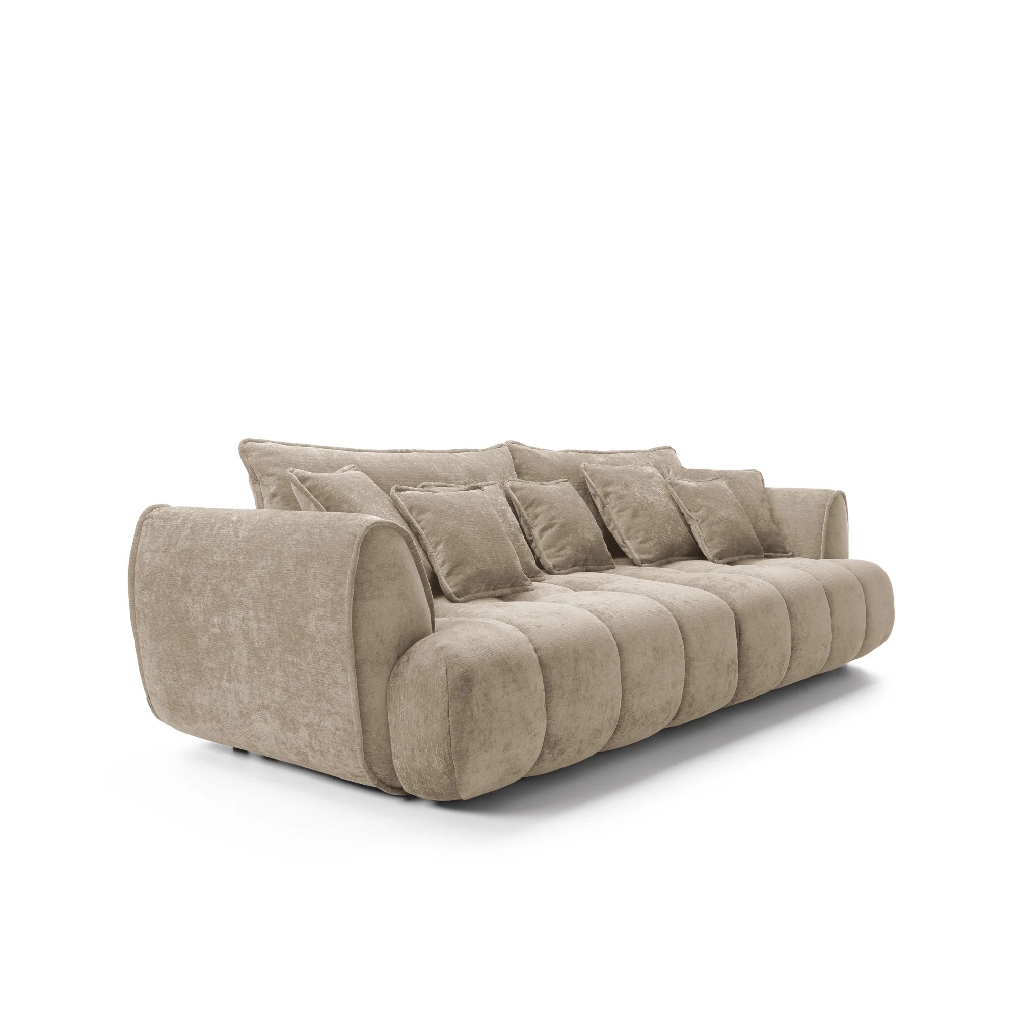 Designer Sofa Bombay mit Schlaff- & Bettkasten in Samt