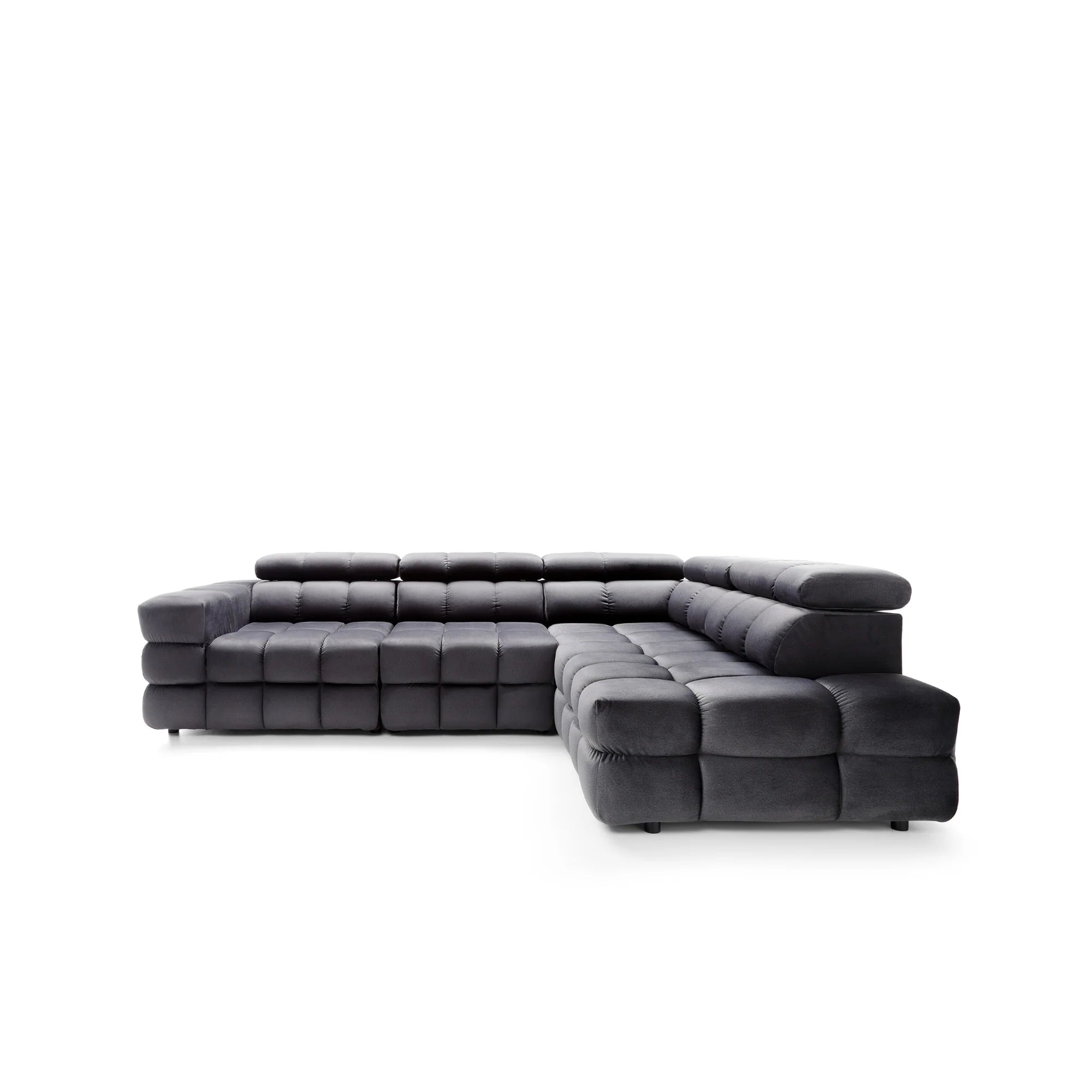 Designer Ecksofa Buffalo mit Schlaffunktion & Bettkasten in Samt