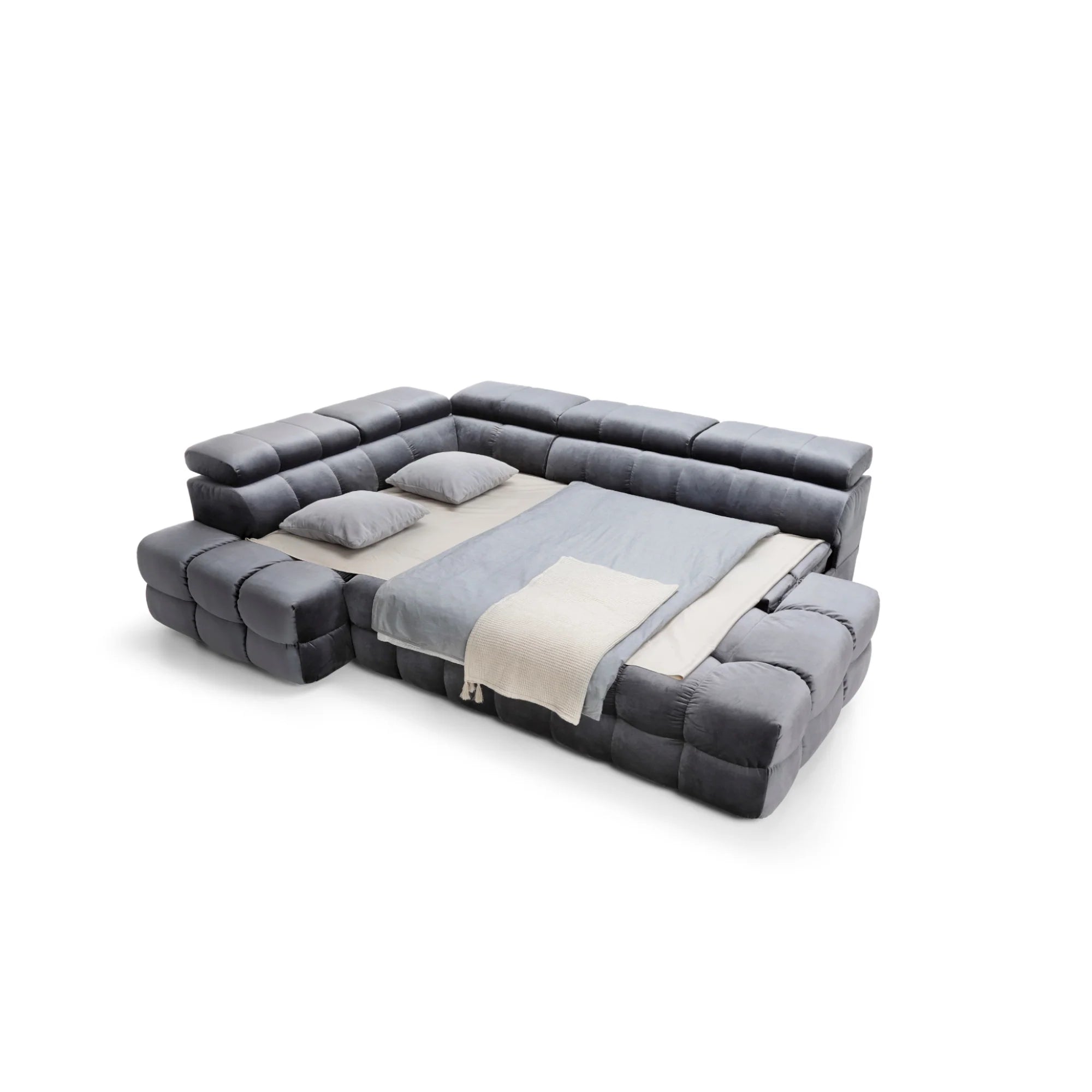 Designer Ecksofa Buffalo L mit Schlaffunktion & Bettkasten in samt