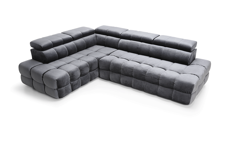 Designer Ecksofa Buffalo L mit Schlaffunktion & Bettkasten in samt