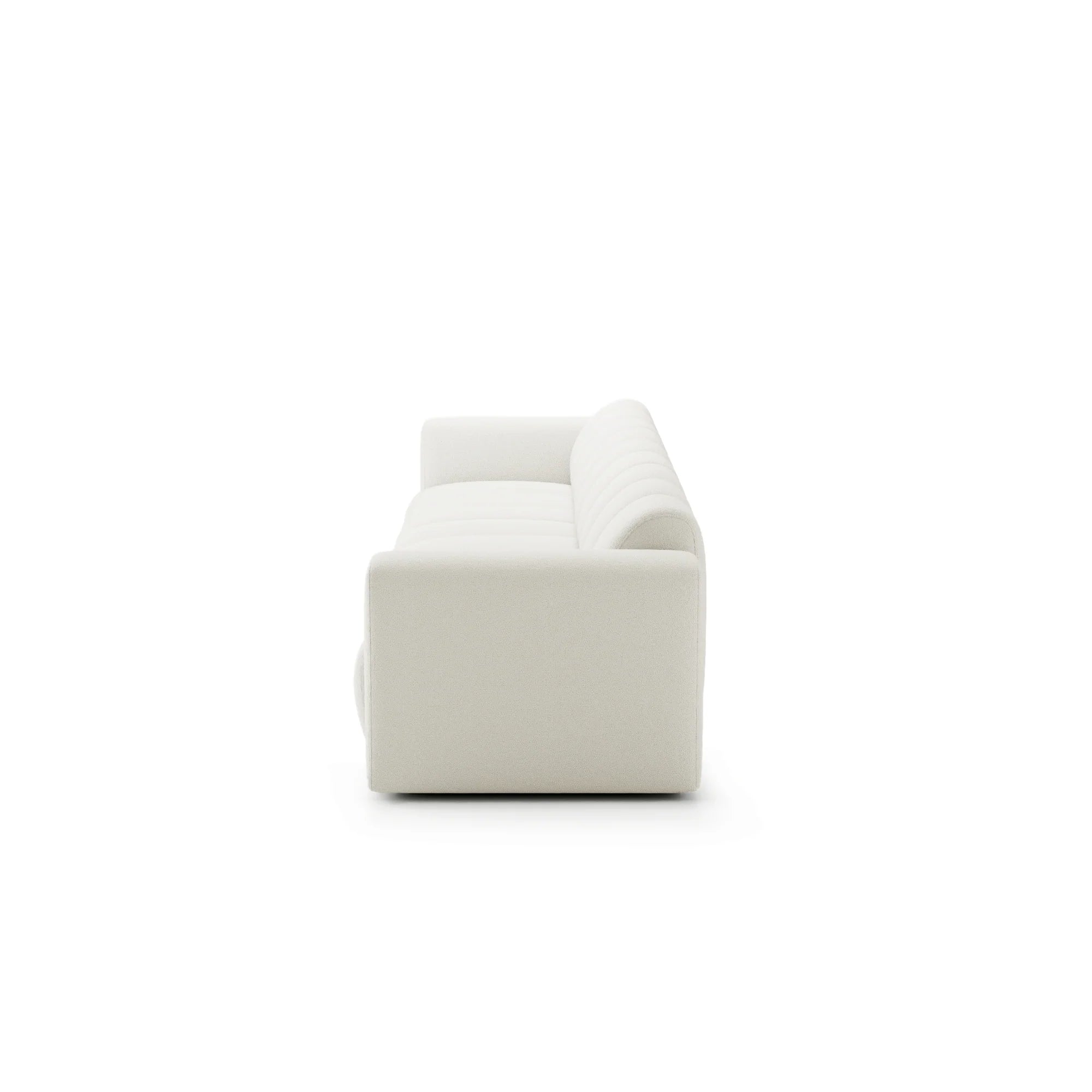 Designer Sofa Bummel 3-Sitzer modular in Bouclé