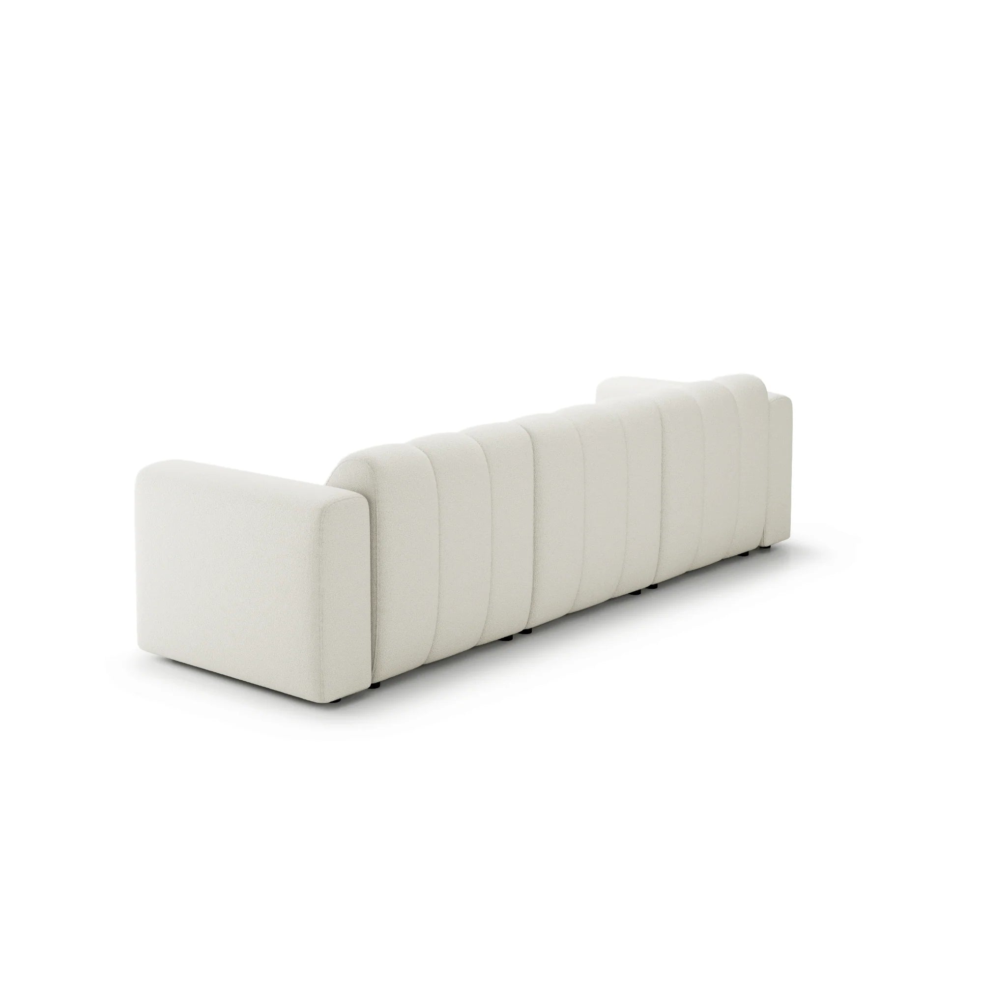 Designer Sofa Bummel 3-Sitzer modular in Bouclé