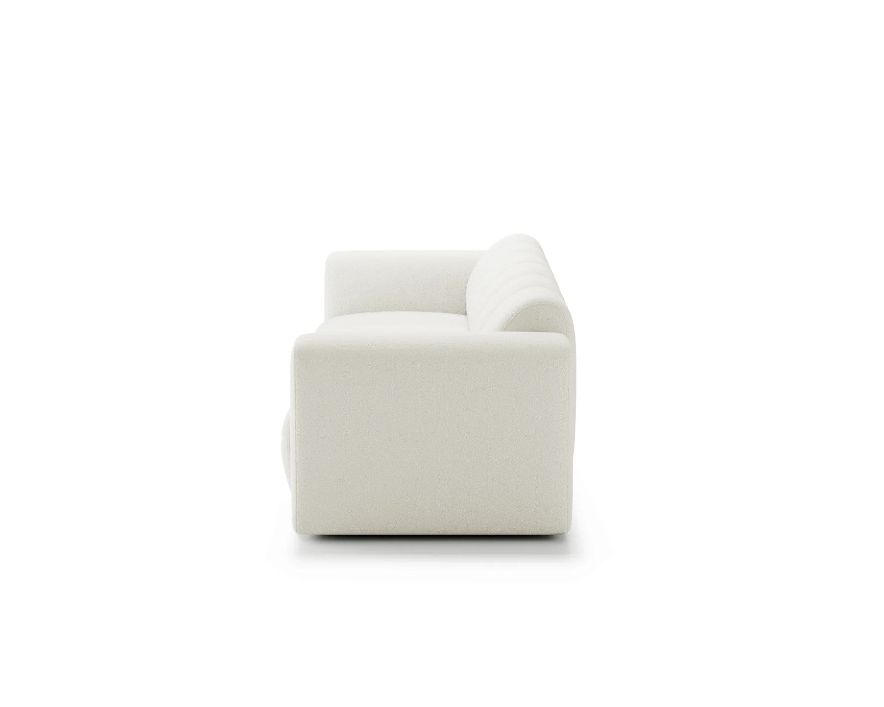 Designer Sofa Bummel 2-Sitzer modular in Bouclé