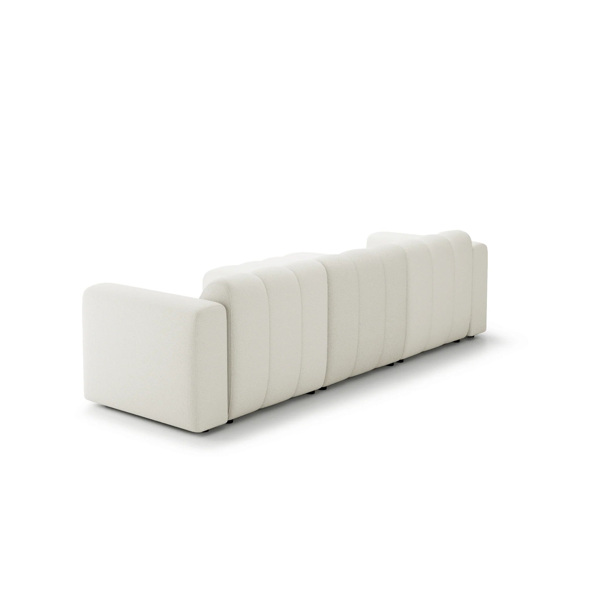 Designer Ecksofa Bummel L modular in Bouclé