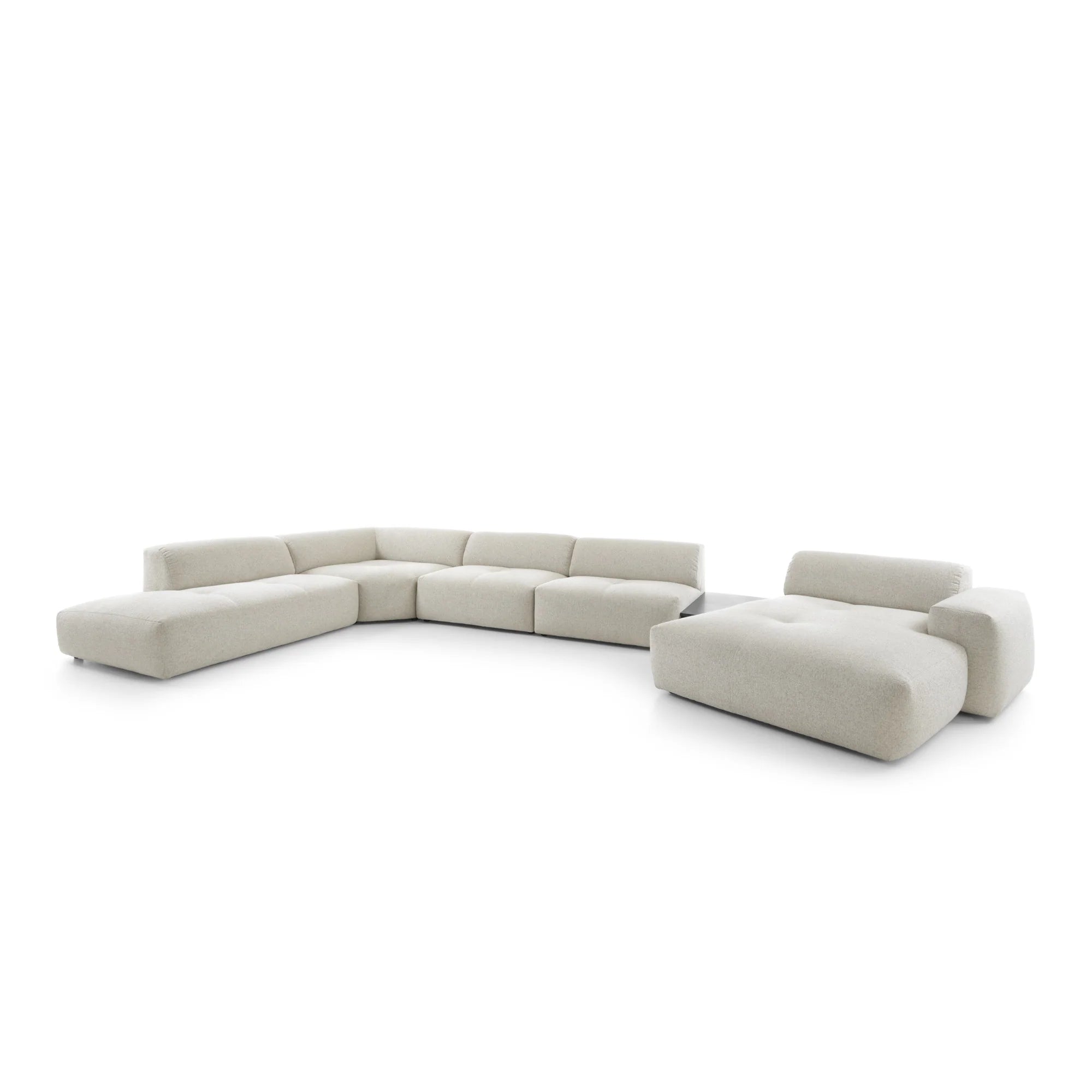 Designer Wohnlandschaft Calm modular in Bouclé