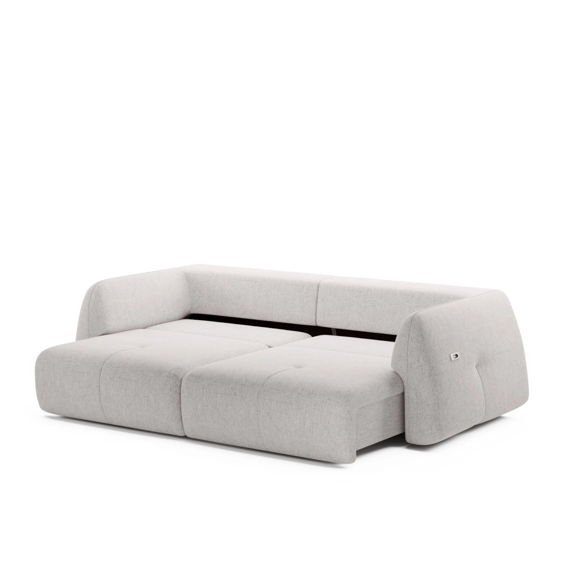 Designer Sofa Camira mit elektrisch verstellbarer Sitztiefe in Stoff