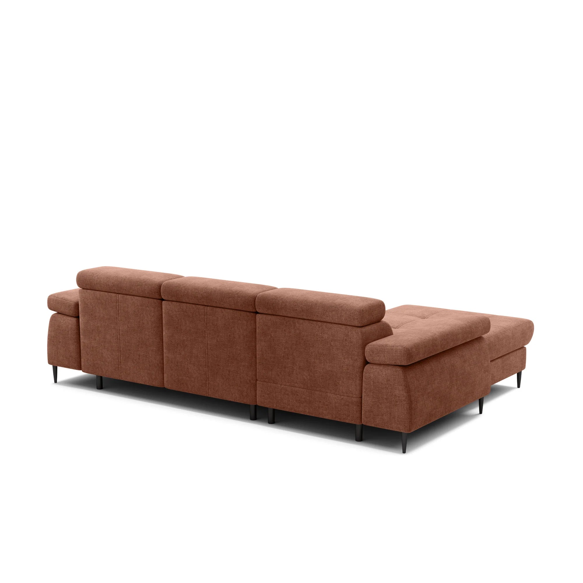 Designer Ecksofa Córdoba I mit Schlaffunktion & Bettkasten in Chenille