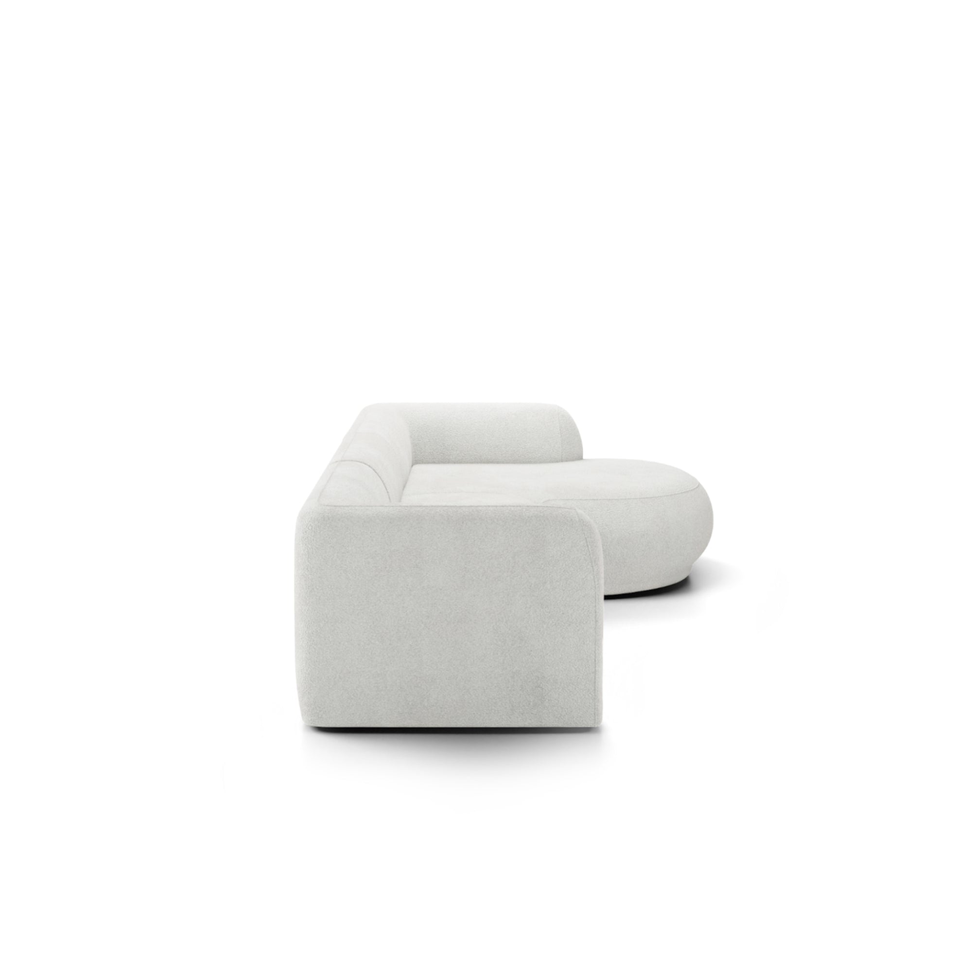 Designer Ecksofa Gio L modular in Bouclé