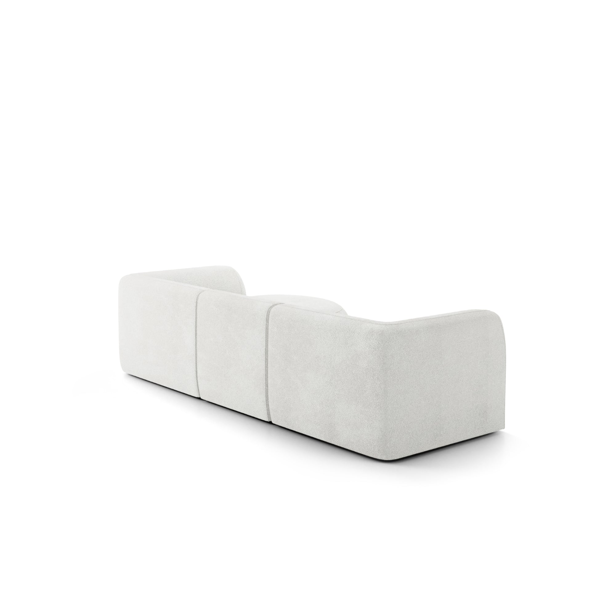 Designer Ecksofa Gio L modular in Bouclé