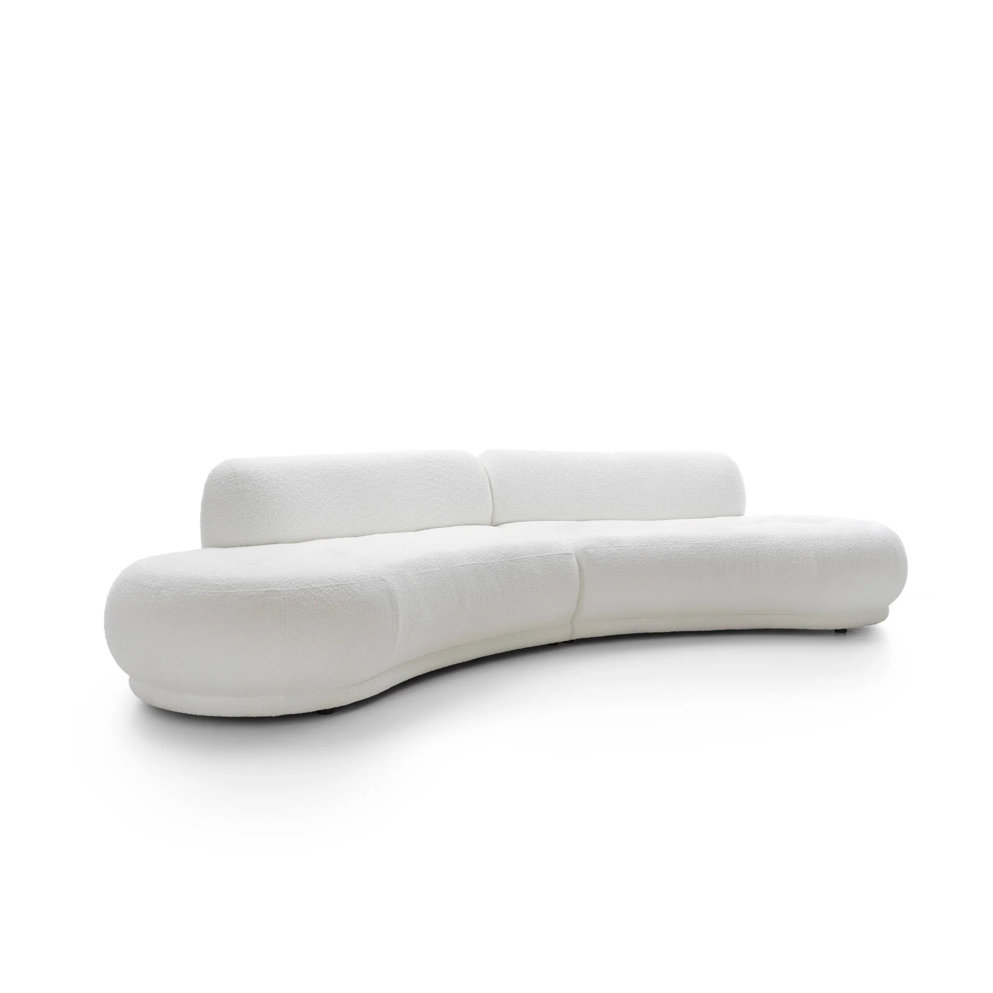 Designer Sofa Gio 5-Sitzer modular in Bouclé