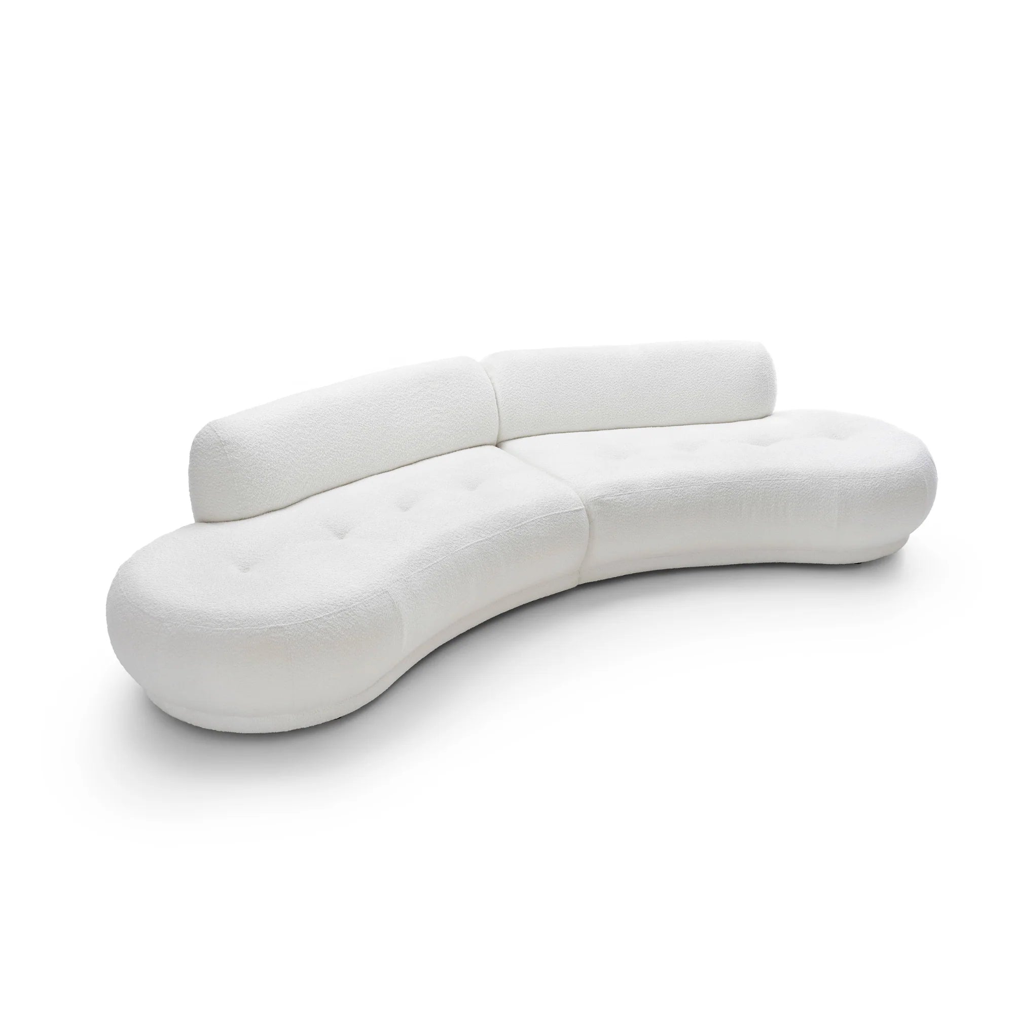 Designer Sofa Gio 5-Sitzer modular in Bouclé