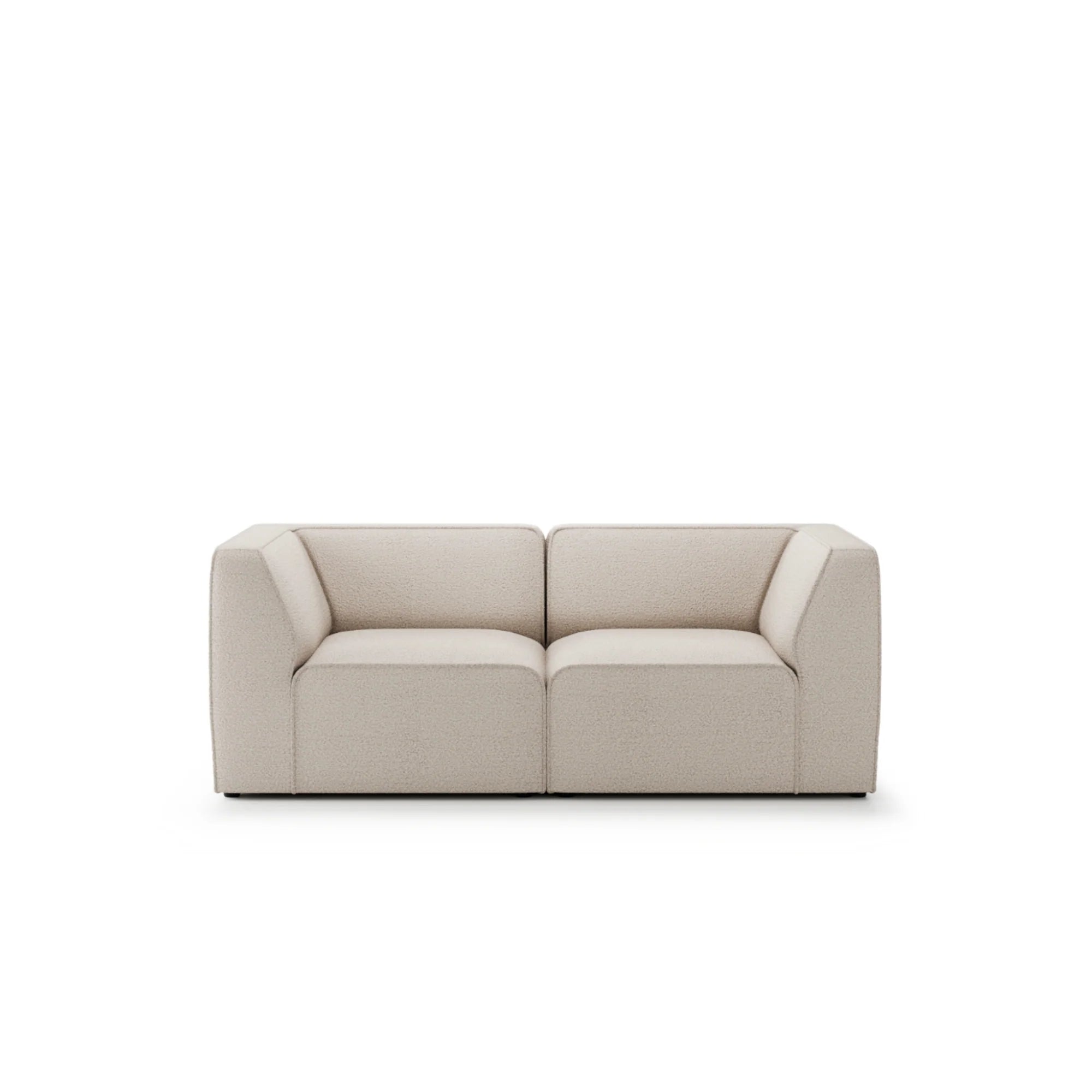 Designer 2‑Sitzer Sofa Hugg modular in Bouclé